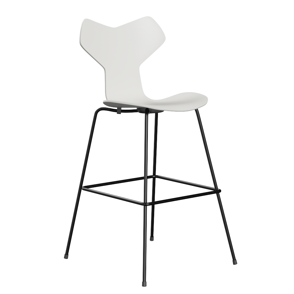 Fritz Hansen Grand Prix™ 3139 - Lack - Hoher Barhocker: Schwarz 190 - White (100/105)