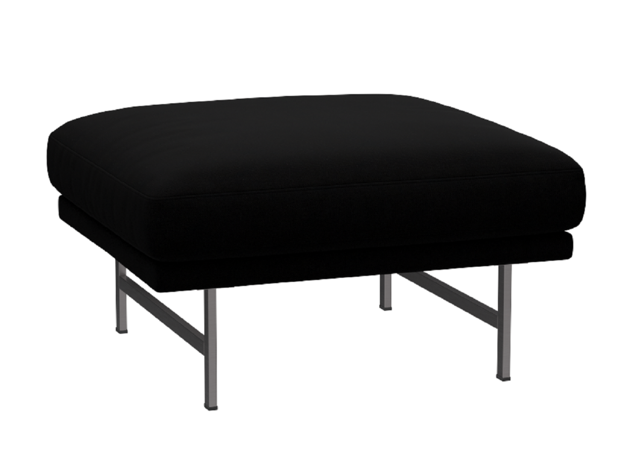 Fritz Hansen Lissoni Sofa™ PL110S - Hocker: Mattpolierter rostfreier Stahl - Hallingdal 190