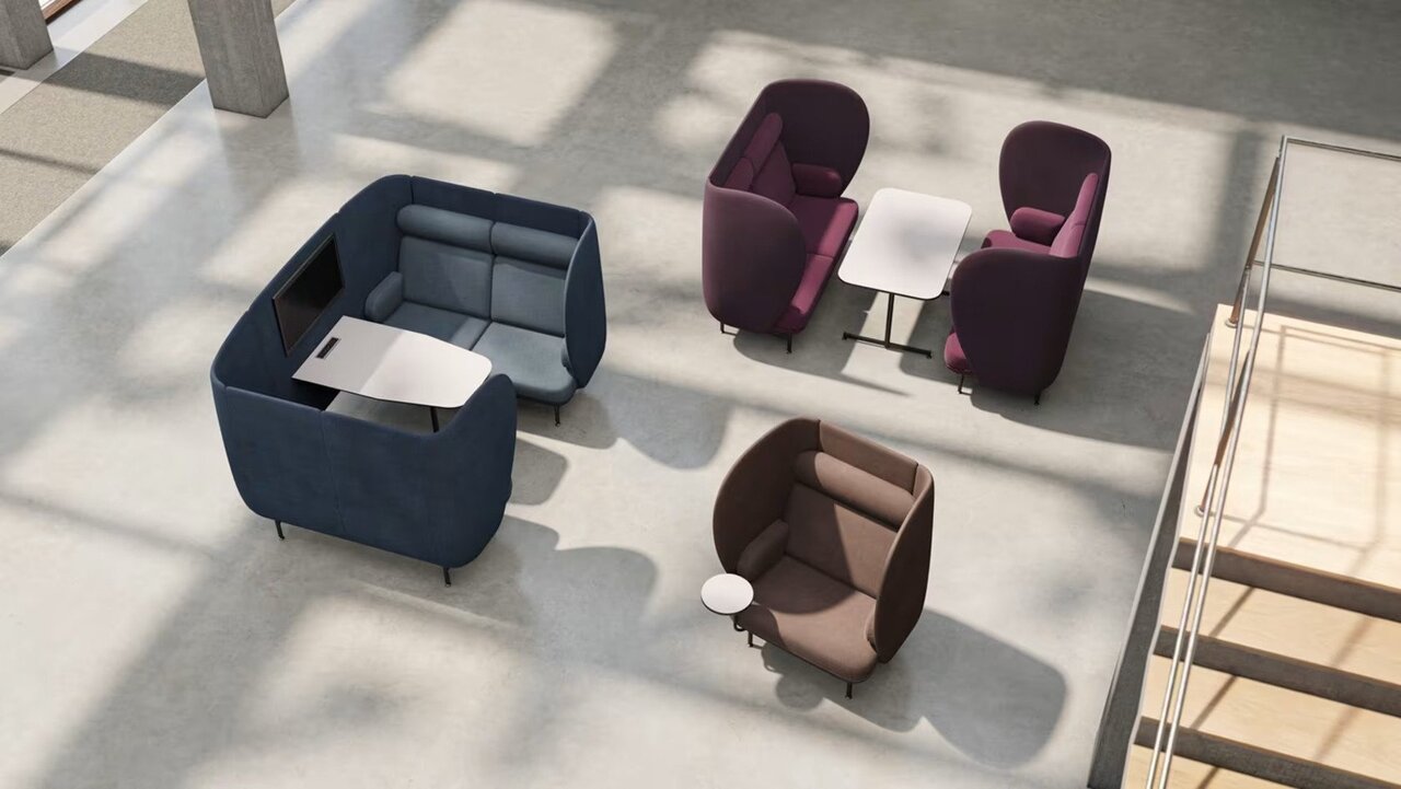 Fritz Hansen Plenum™ JH1004MUT - Besprechungskabine mit Tisch