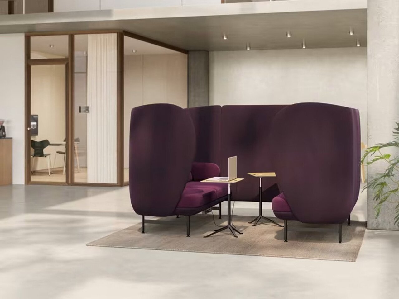 Fritz Hansen Plenum™ JH1004MUT - Besprechungskabine mit Tisch