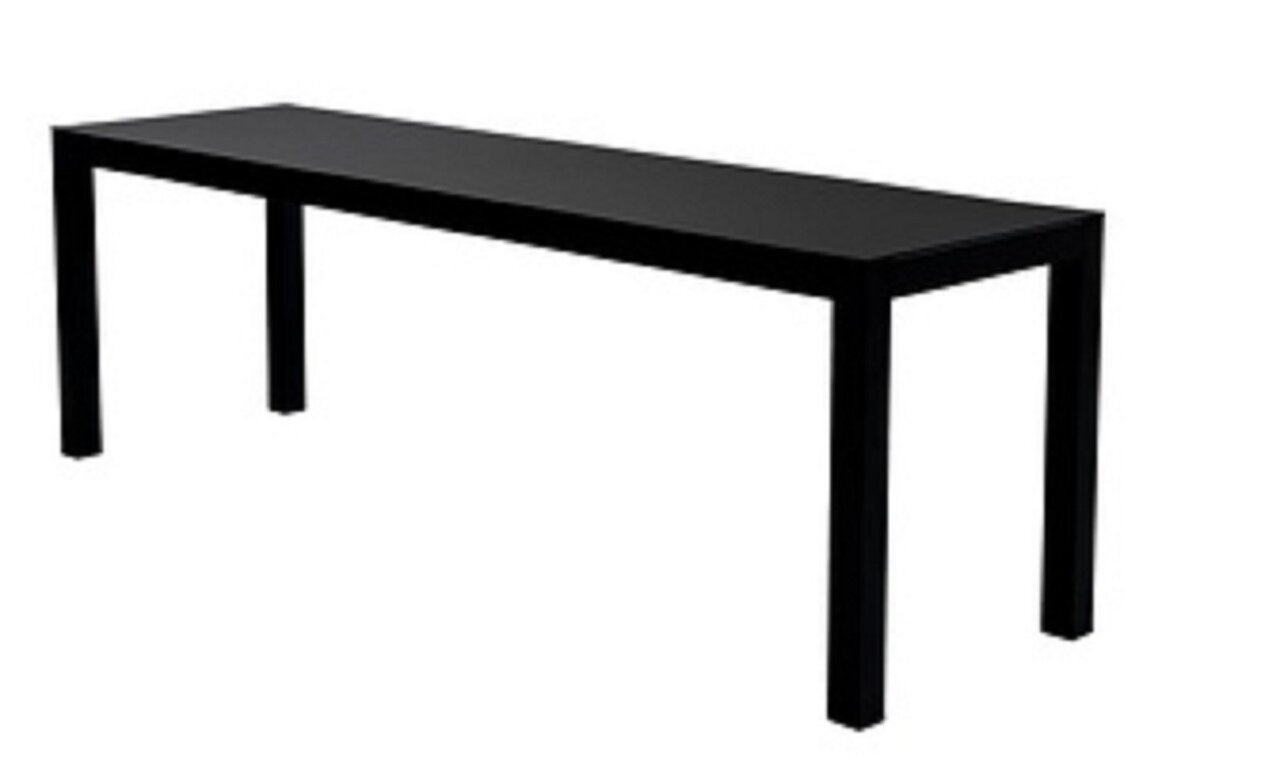 Fiam Aria Gartenbank 140 x 40cm - Schwarz