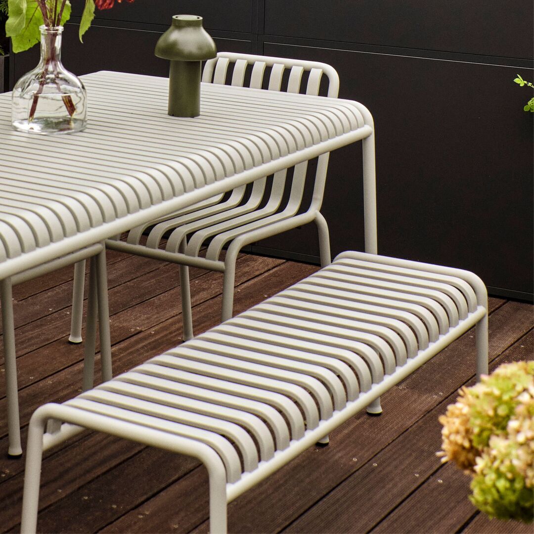 HAY Palissade Bench Cream WhiteHAY Living Palissade Bench Cream White
