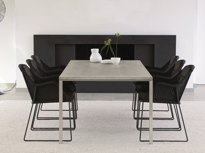 Cane-Line Pure Gestell zum Esstisch 100x100 cm