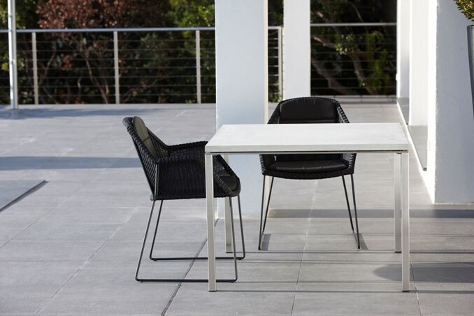 Cane-Line Pure Gestell zum Esstisch 100x100 cm