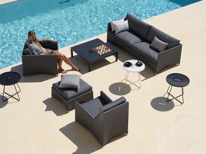 Cane-Line Diamond 3-Sitzer Sofa inkl. Kissensatz