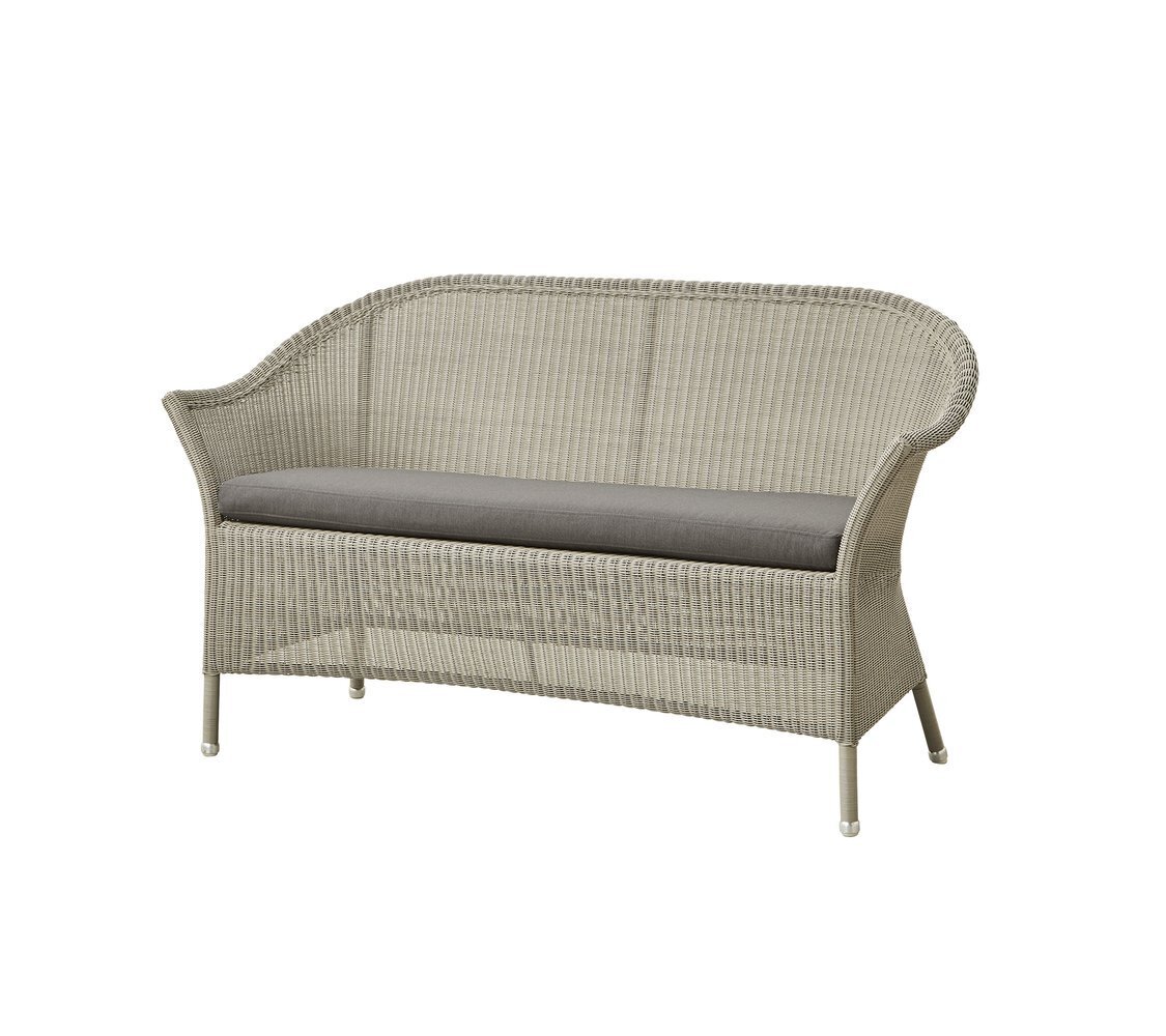 Cane-Line Lansing Sofa-5556LT - Lansing Sofa, Taupe, Cane-line Faser-5511Y36 - Sitzkissen, taupe