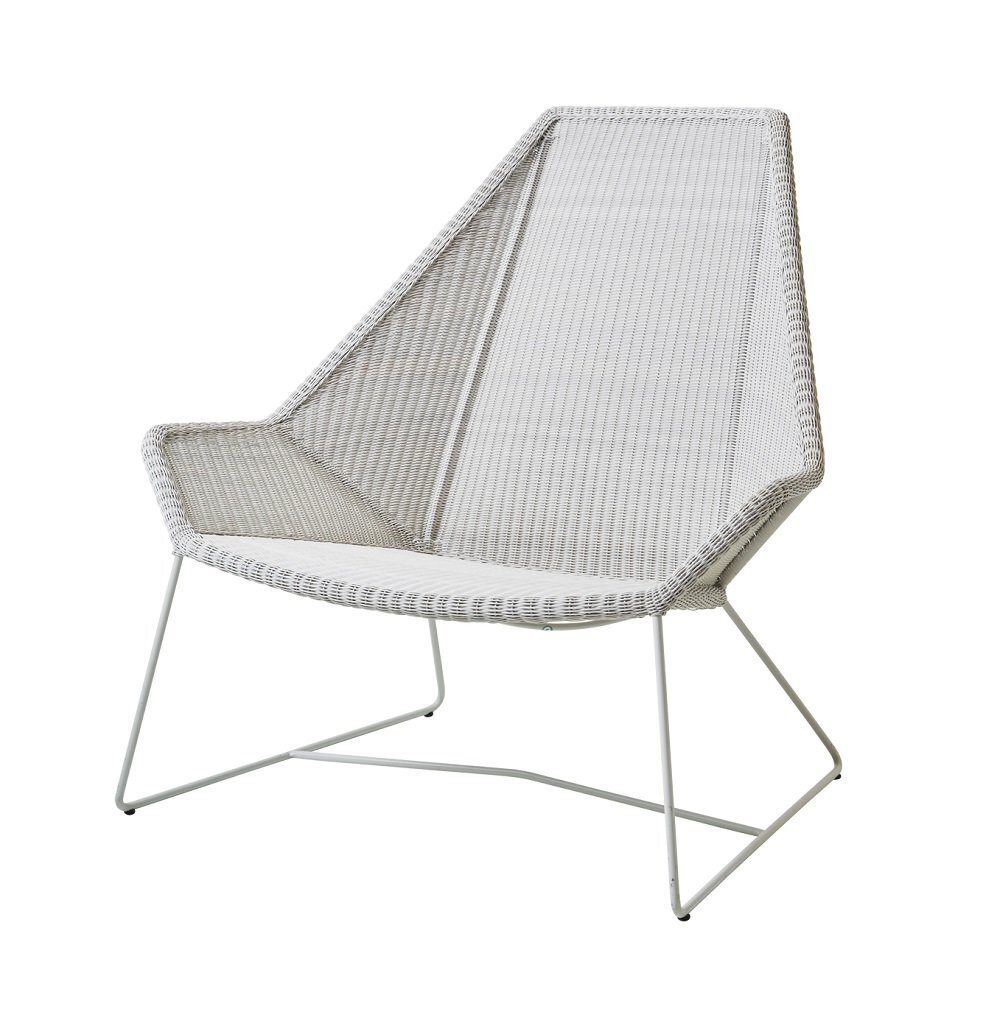 Cane-Line Breeze Highbacksessel-Cane-line Weave, White Grey-Ohne