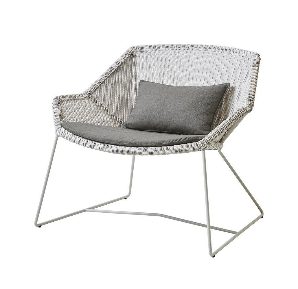 Cane-Line Breeze Loungesessel-Cane-line Weave, White Grey-Cane-line Natté, Taupe