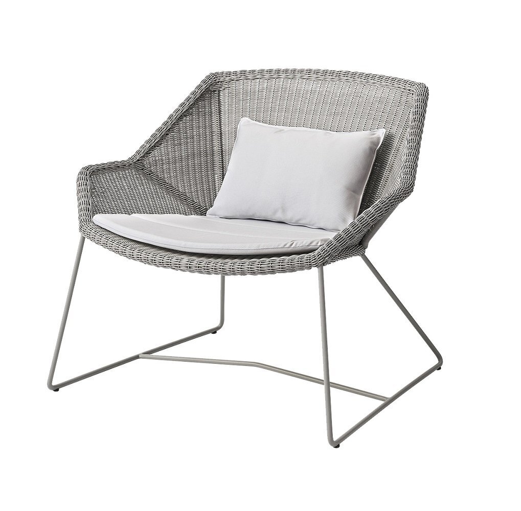 Cane-Line Breeze Loungesessel-Cane-line Weave, Taupe-Cane-line Natté, White