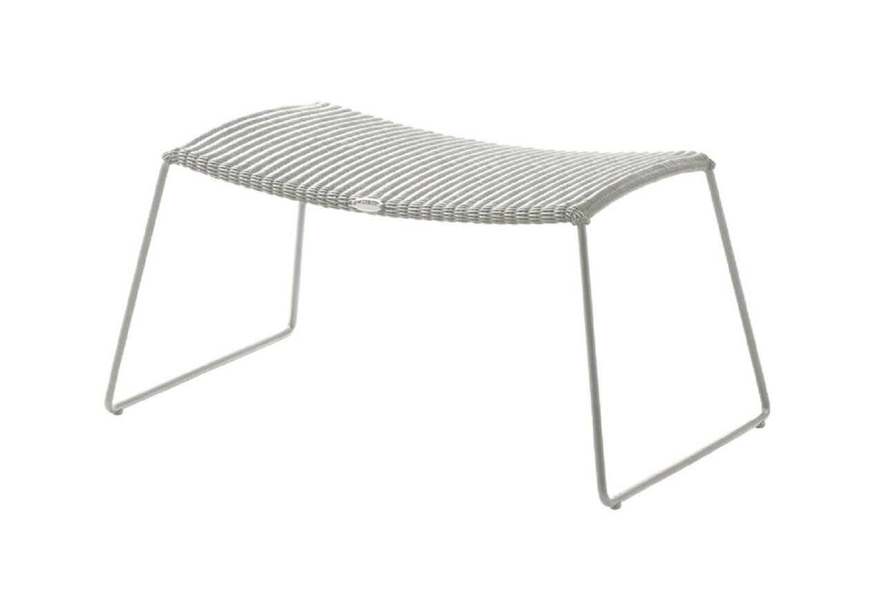 Cane-Line Breeze Hocker-Cane-line Weave, White grey