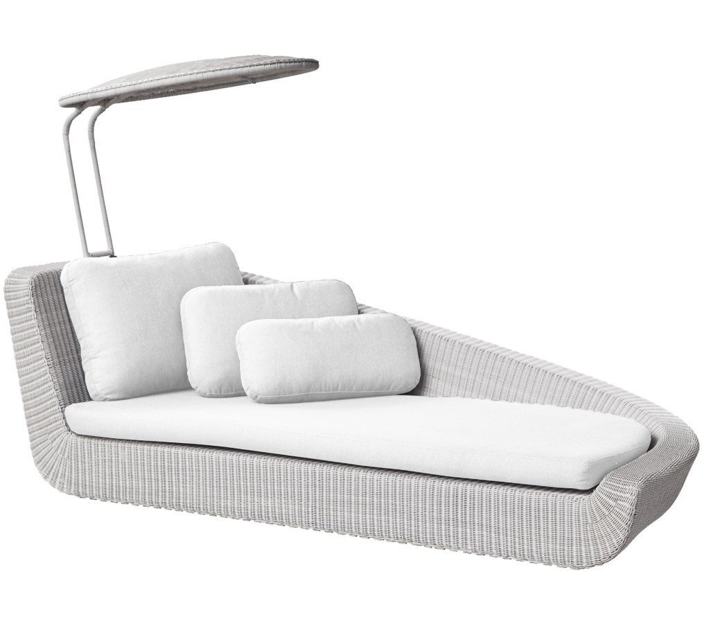 Cane-Line Savannah Daybed Modul, links - White grey, White 