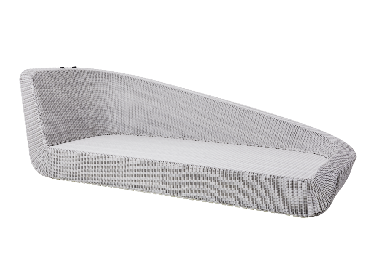 Cane-Line Savannah Daybed Modul, links - White grey, White 