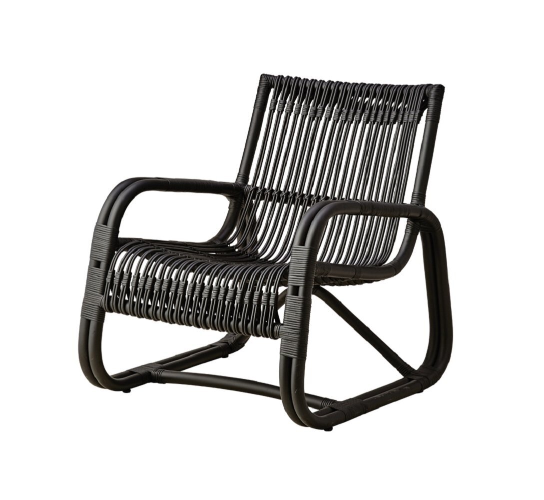 Cane-Line Curve Loungesessel Indoor-Rattan, Black