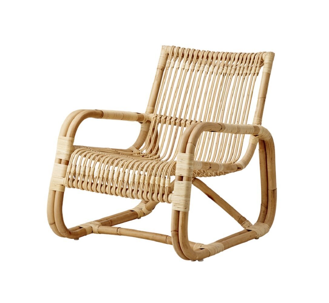 Cane-Line Curve Loungesessel Indoor-Rattan, Natural