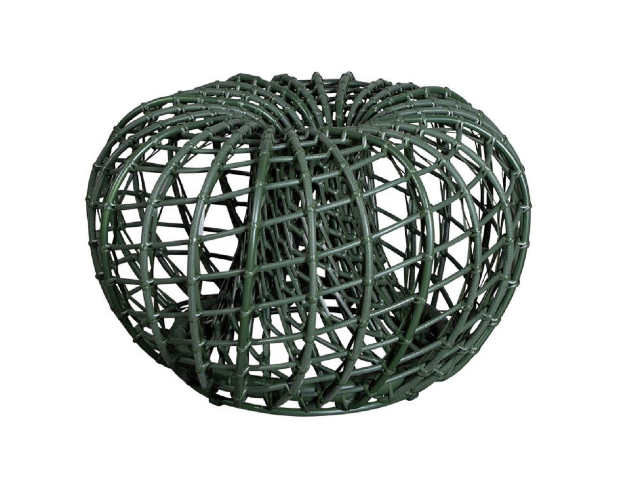 Cane-Line Nest Hocker klein-Aluminium w/Cane-line Weave - Dark green-None