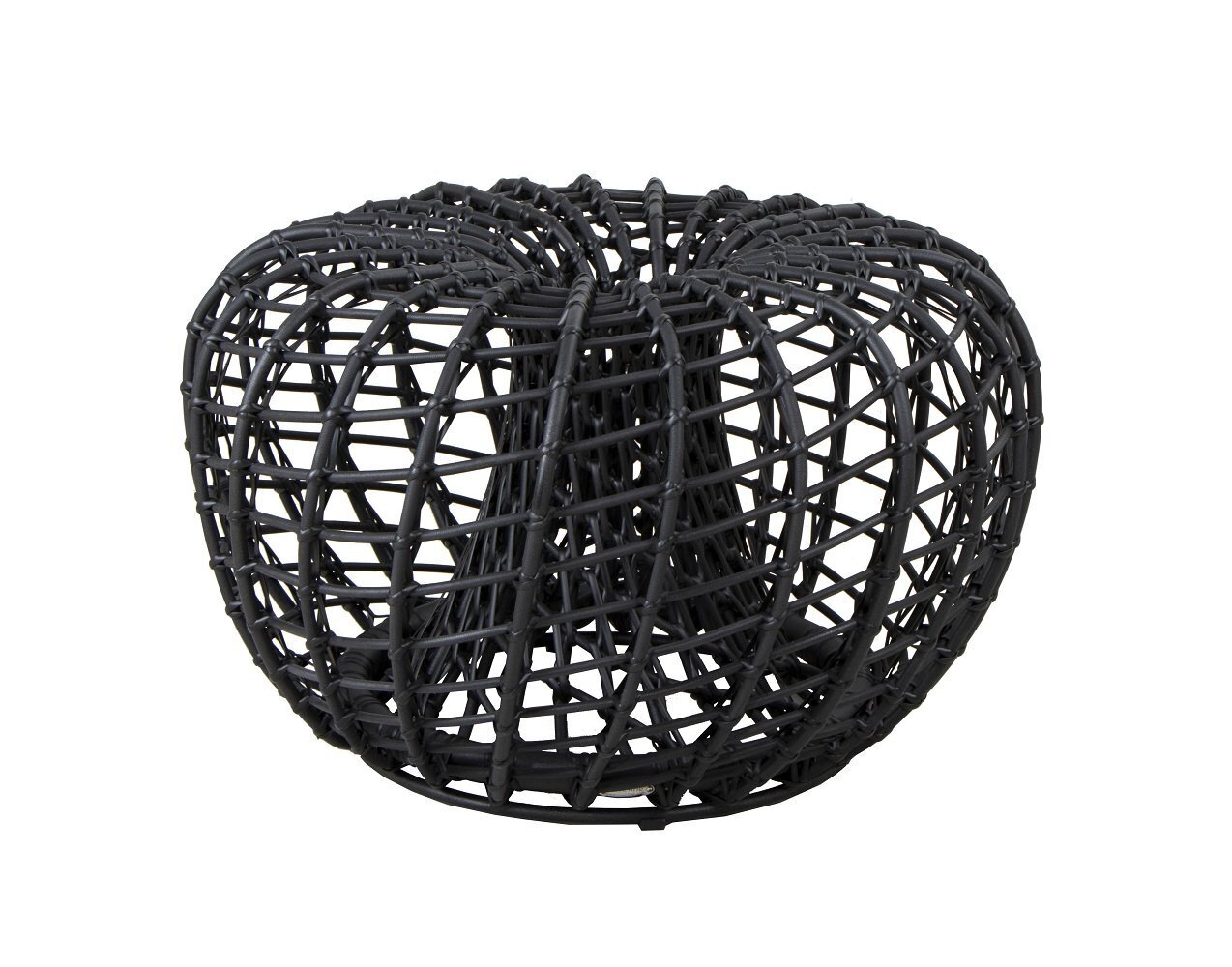 Cane-Line Nest Hocker klein-Aluminium w/Cane-line Weave - Lava grey-None