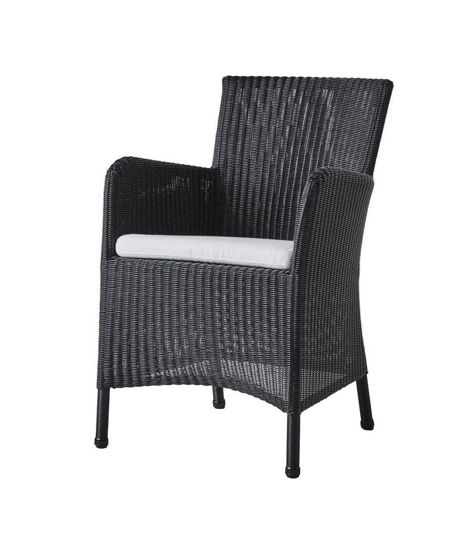 Cane-Line Hampsted Sessel-Black, Cane-line Weave-Grey, Cane-line Natté