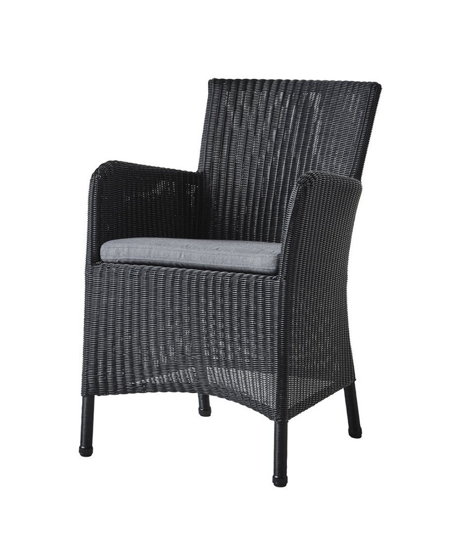 Cane-Line Hampsted Sessel-Black, Cane-line Weave-White, Cane-line Natté