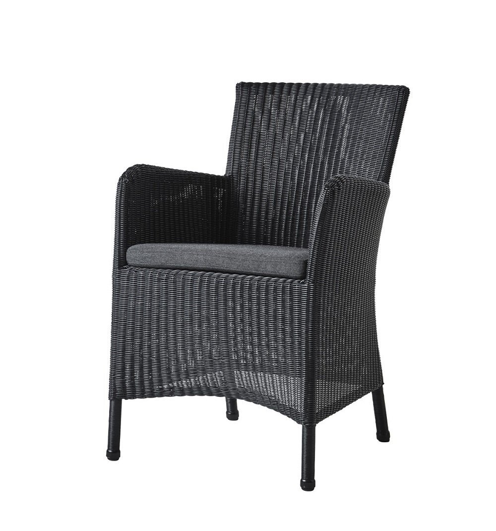 Cane-Line Hampsted Sessel-Black, Cane-line Weave-Taupe, Cane-line Natté