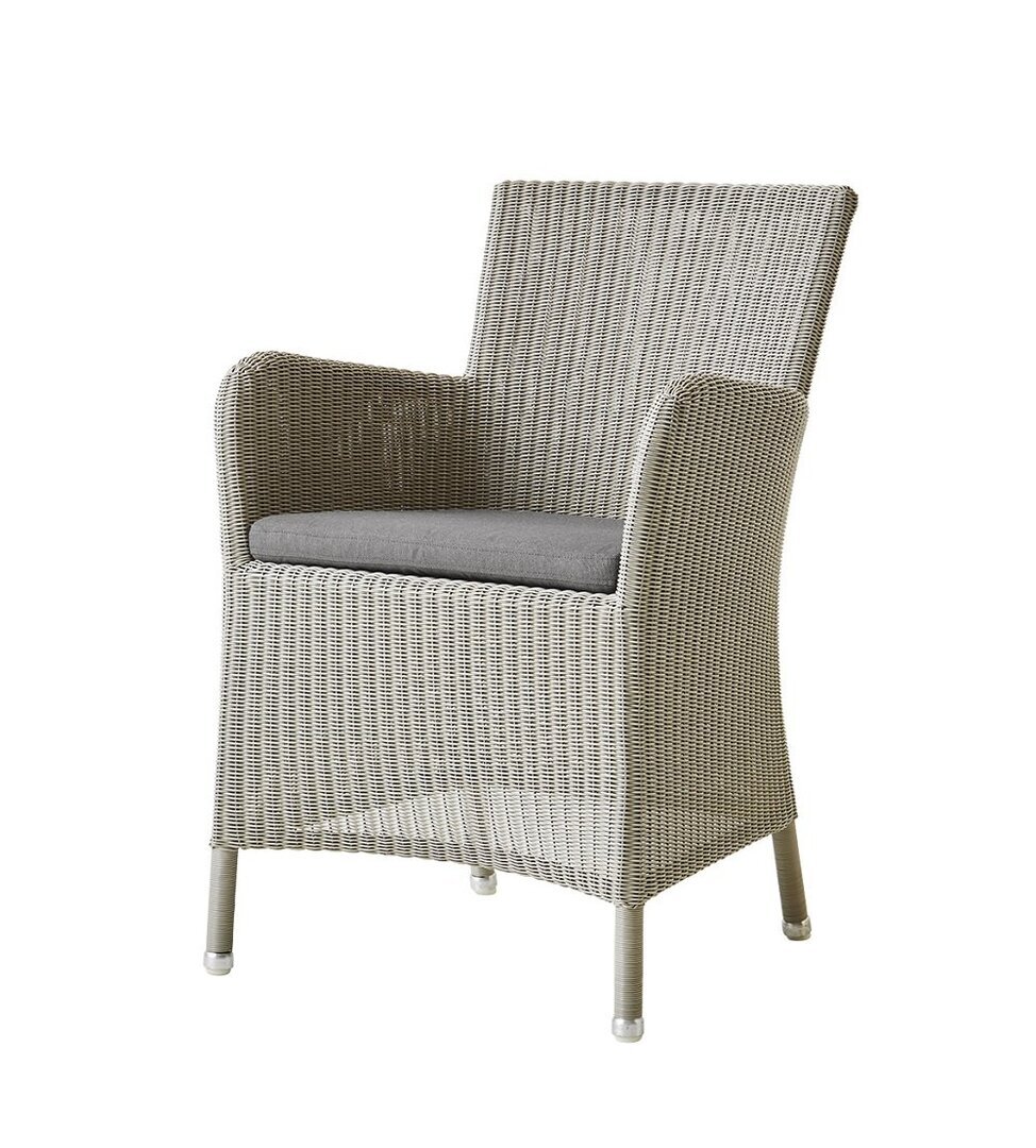 Cane-Line Hampsted Sessel-Taupe, Cane-line Weave-Black, Cane-line Natté