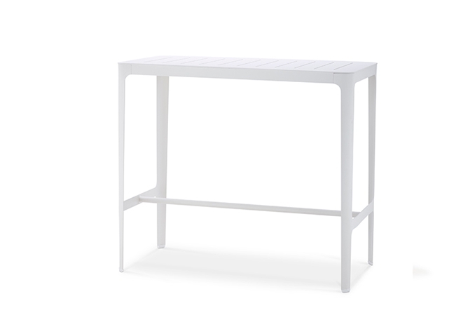 Cane-Line Cut Bartisch - Weiss, Aluminium