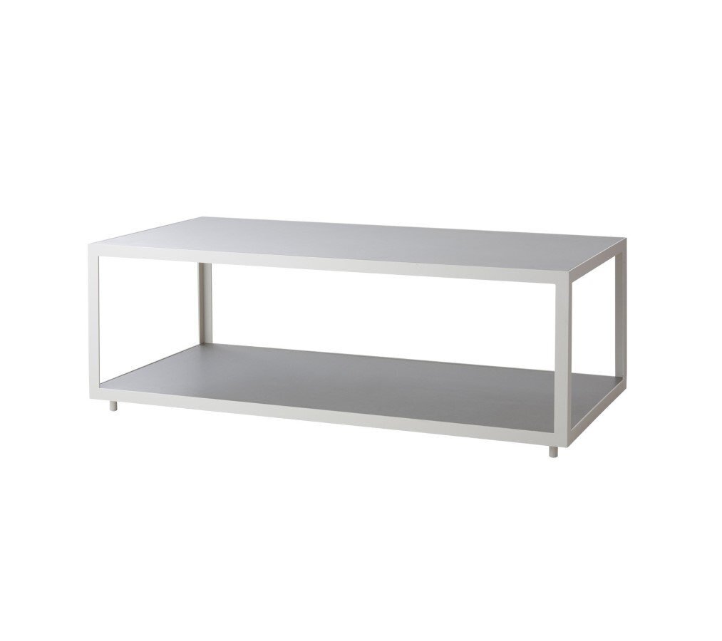 Cane-Line Level Couchtisch Rektangulär - White, Light grey