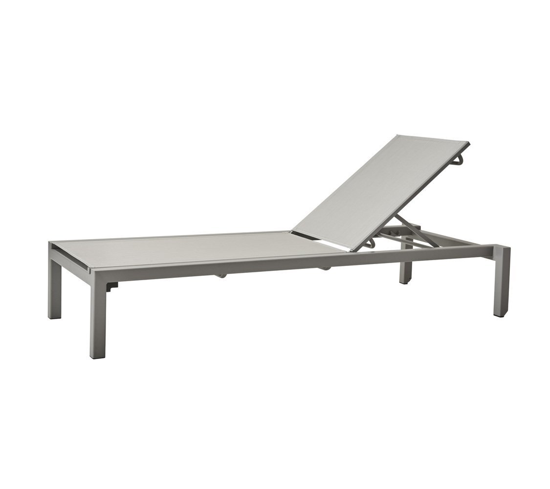 Cane-Line Relax Sonnenliege-5966TXL Light Grey, Cane-line Tex-Ohne