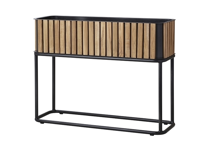 Cane-Line Flower box Blumenkästen inkl. Gestell rektangulär