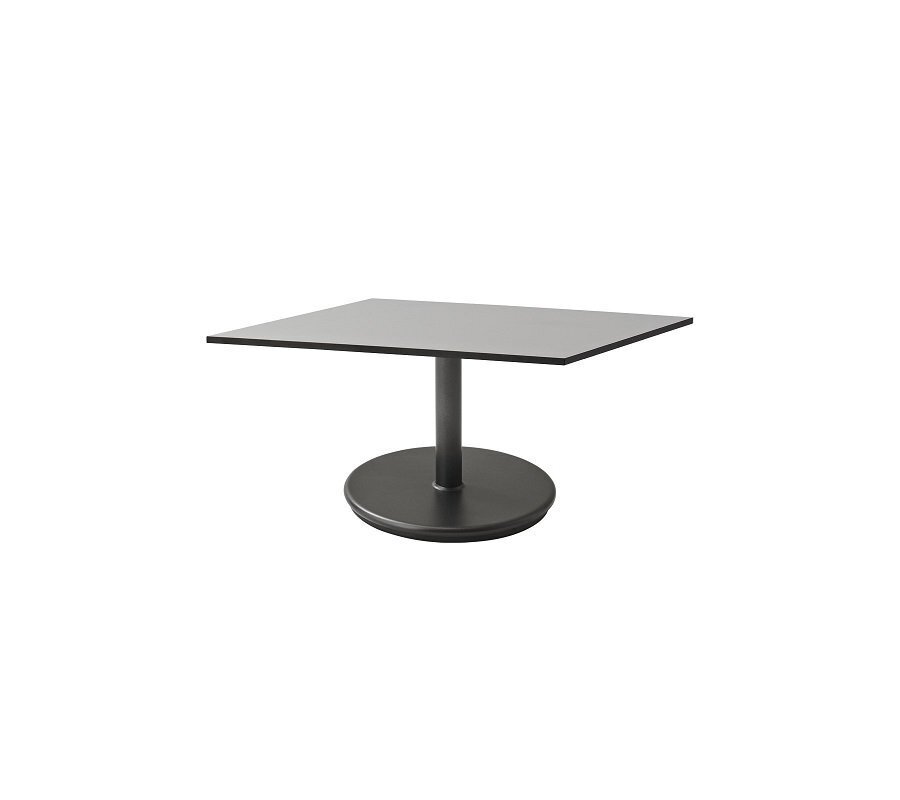Aluminium, Lava Grey - Table Top, 75 X 75 cm, HPL, Grey
