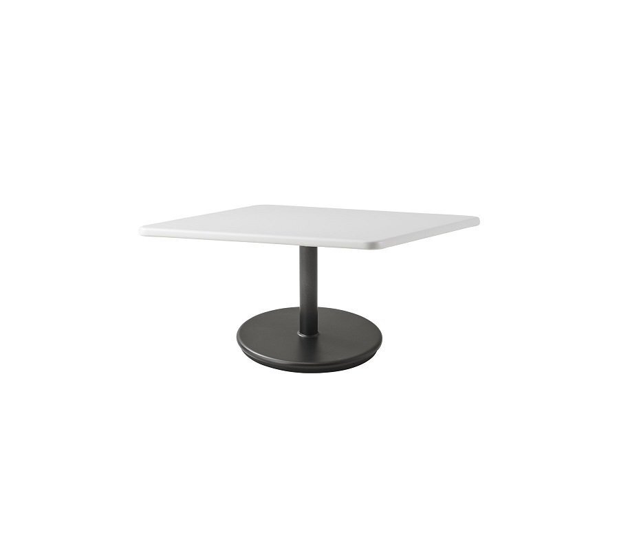 Aluminium, Lava Grey - Table Top, 75 X 75, Aluminium, White