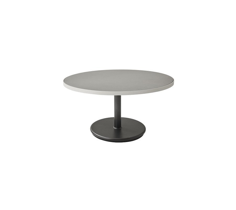Aluminium, Lava Grey - Table Top, Dia. 75 cm, Aluminium, White  Ceramic Light Grey