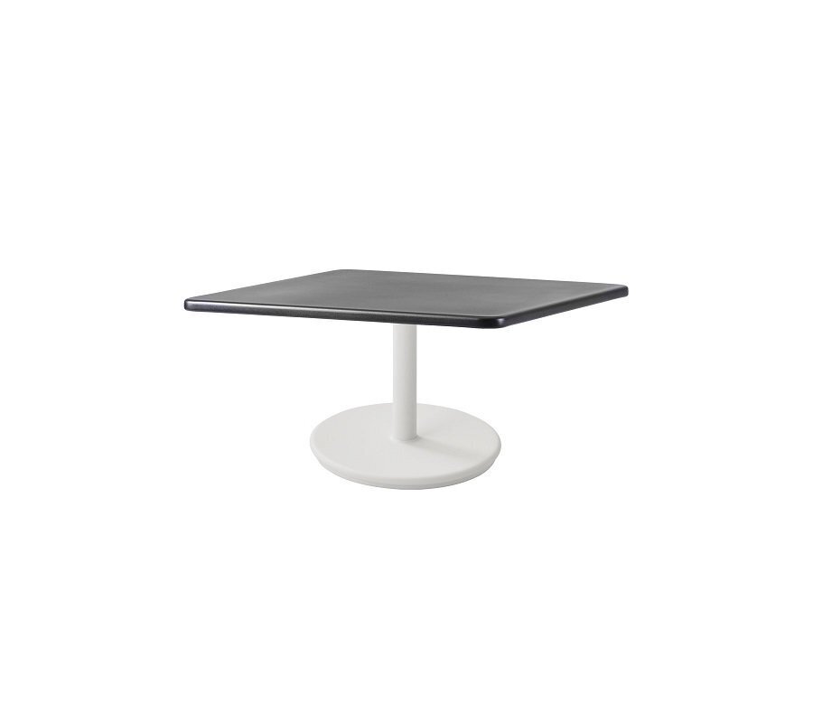 Aluminium, White - Table Top, 75 X 75 cm, Aluminium Lava Grey