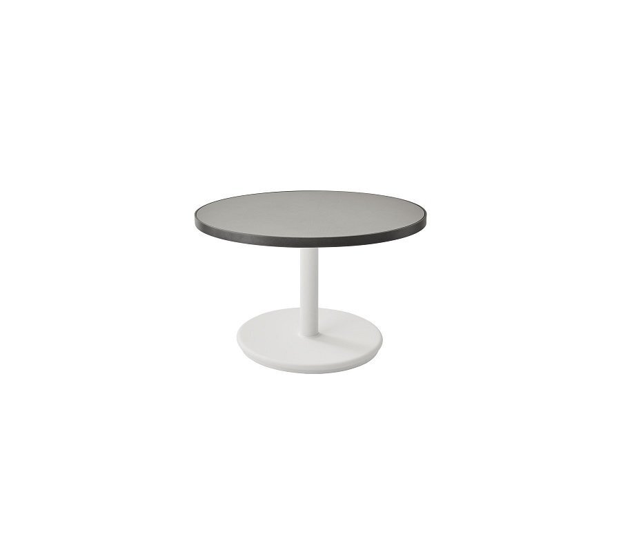 Aluminium, White - Table Top, Dia. 60 cm, Aluminium, Lava Grey  Ceramic Light Grey