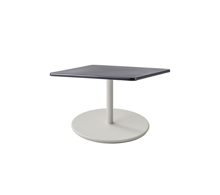 Aluminium, White - Table Top, 75 X 75 cm, Aluminium Lava Grey