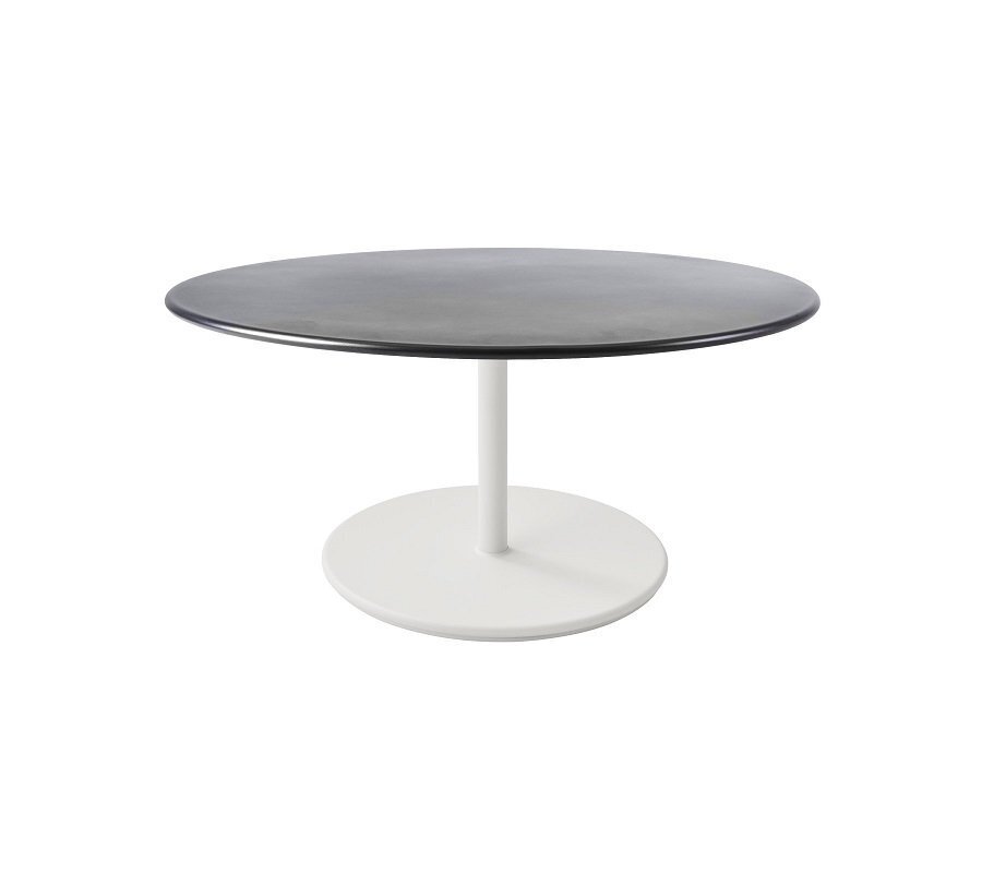 Aluminium, White - Table Top, Dia. 110 cm, Aluminium, Lava Grey