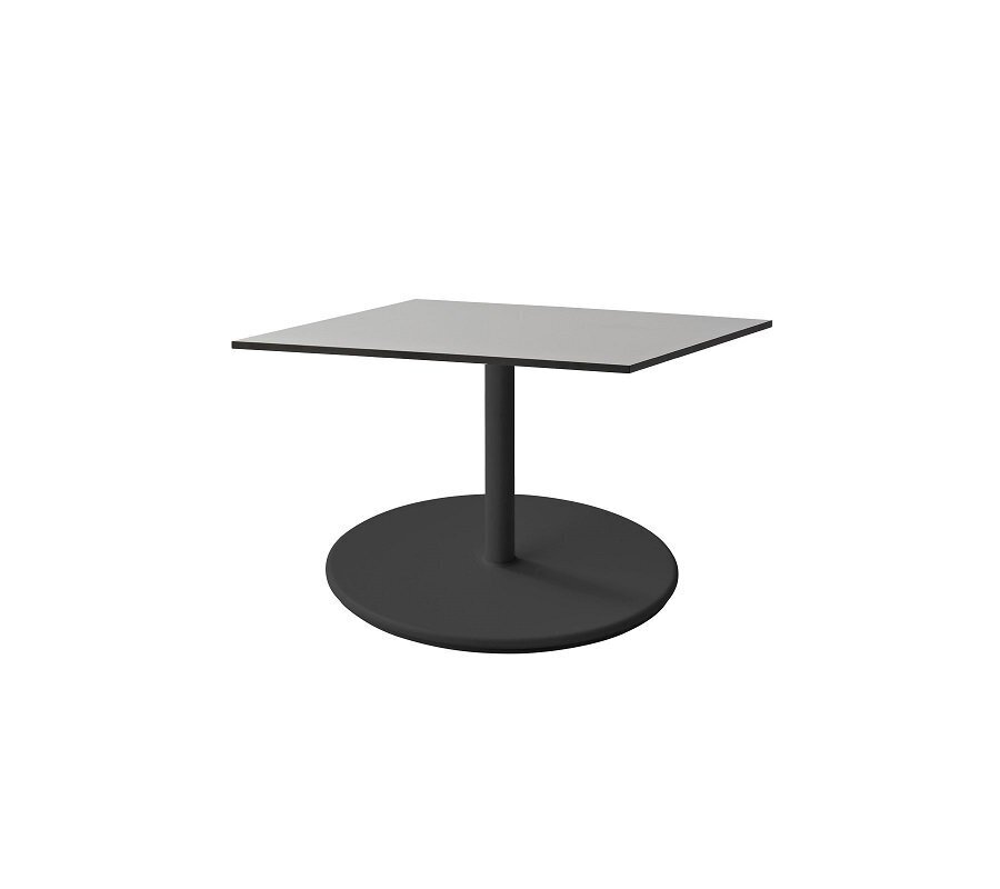 Aluminium, Lava Grey - Table Top, 75 X 75 cm, HPL, Grey