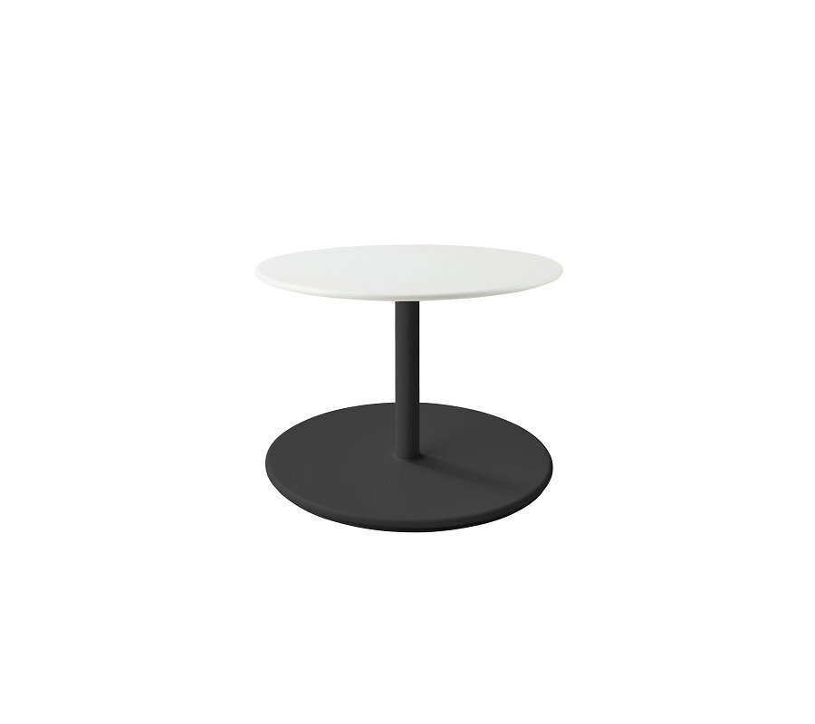 Aluminium, Lava Grey - Table Top, Dia. 60 cm, Aluminium, White