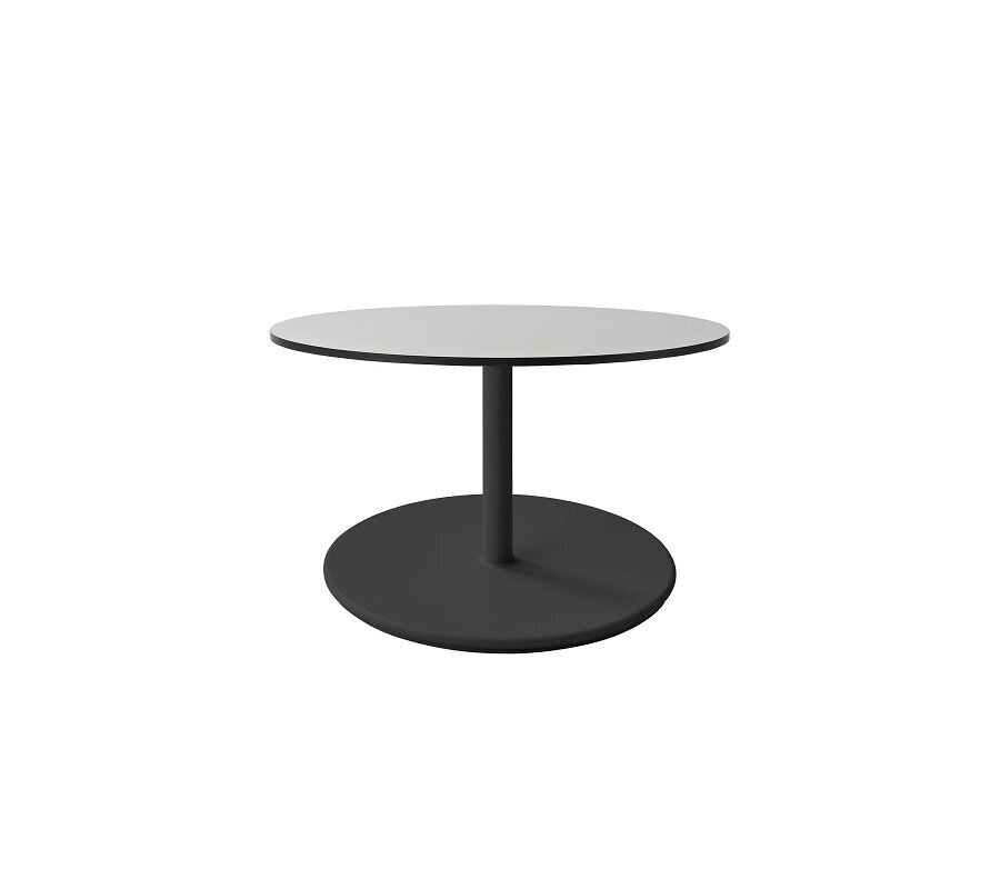 Aluminium, Lava Grey - Table Top, Dia. 75 cm, HPL, Grey