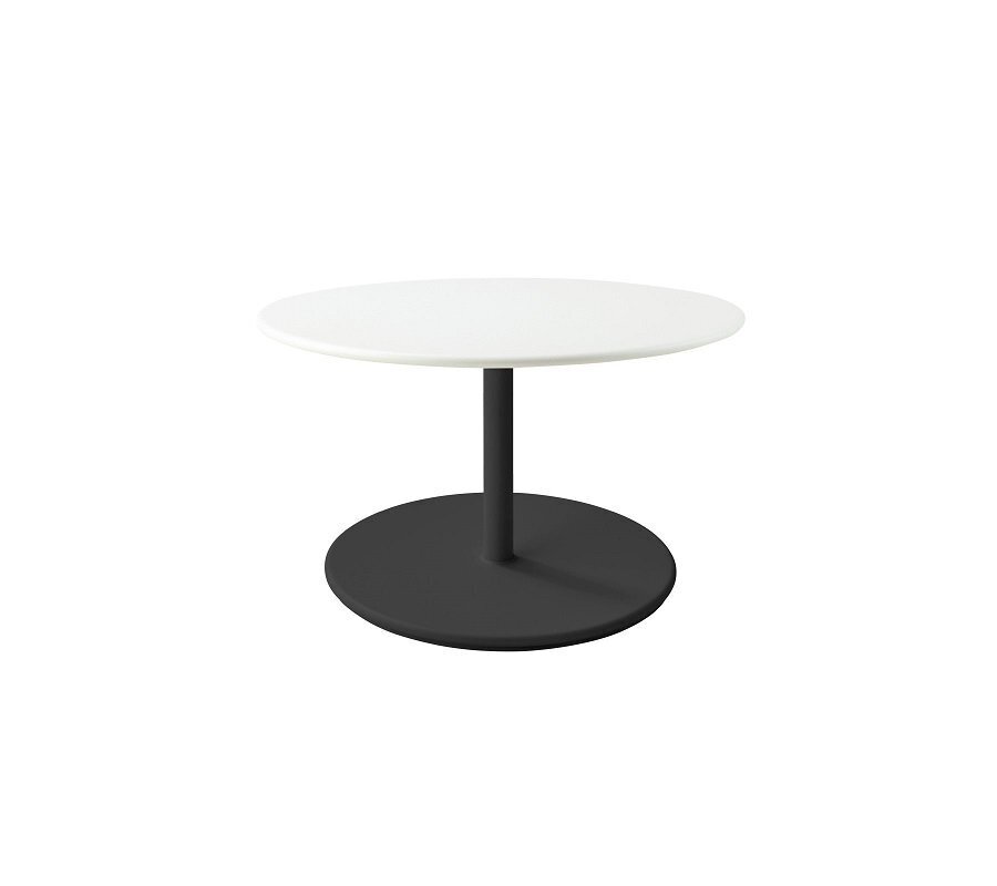 Aluminium, Lava Grey - Table Top, Dia. 80 cm, Aluminium, White