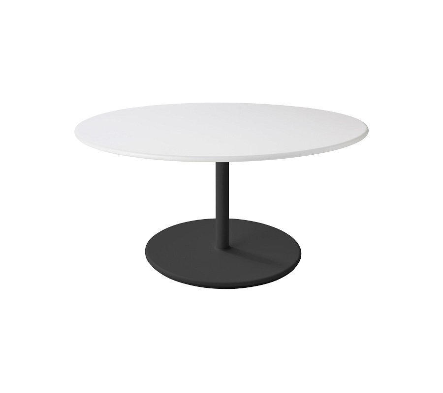 Aluminium, Lava Grey - Table Top, Dia. 110 cm, Aluminium, White