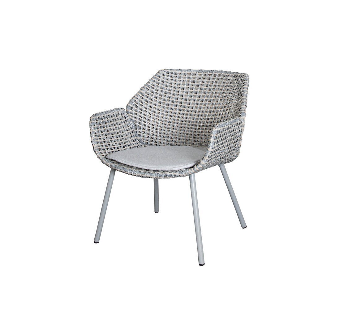 Cane-line Vibe Loungesessel (5407)-Weave - Light grey/grey/taupe-Natté / Light grey
