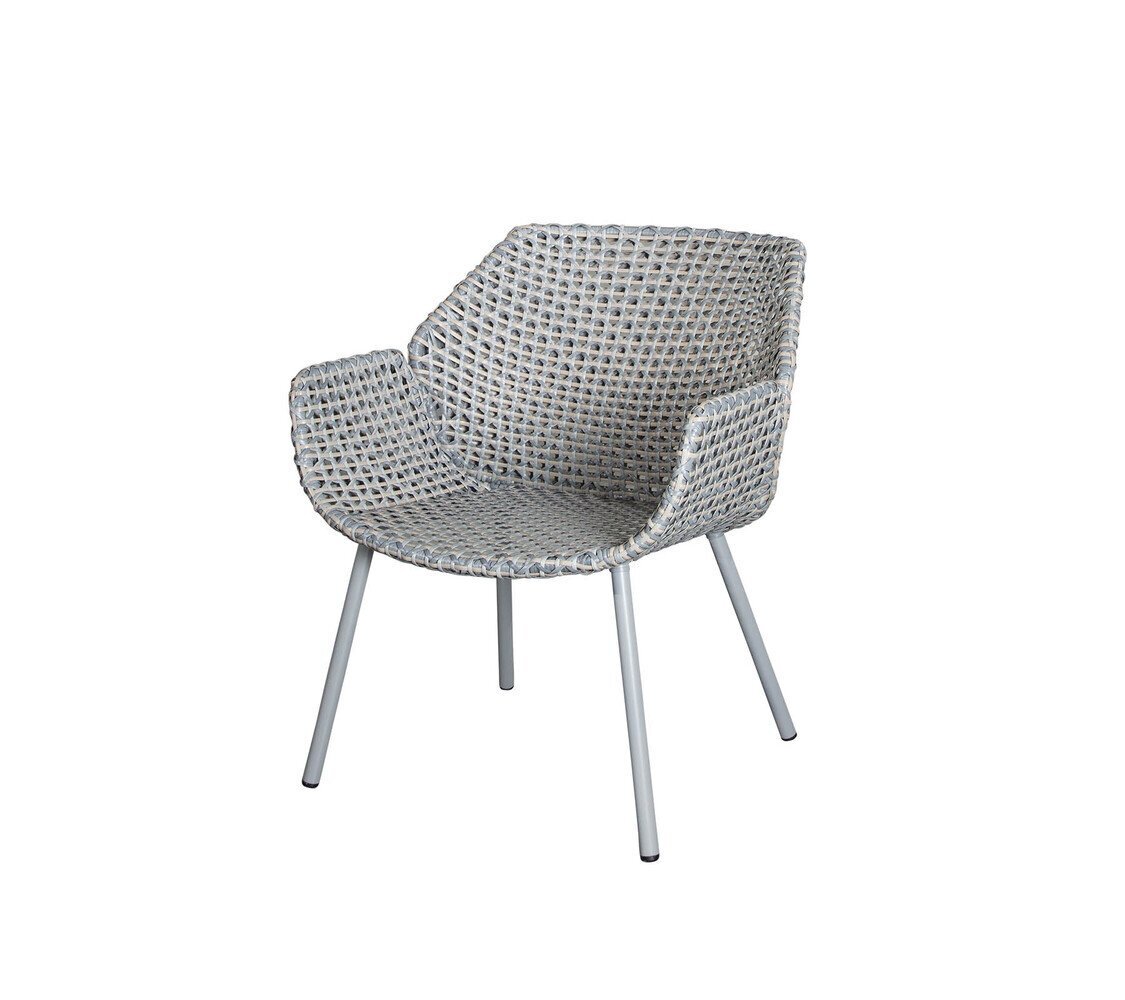 Cane-line Vibe Loungesessel (5407)-Weave - Light grey/grey/taupe-Ohne