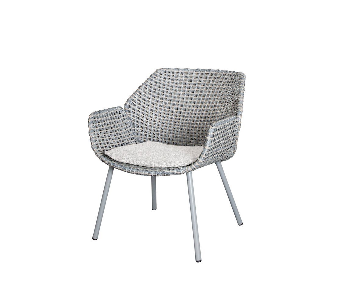 Cane-line Vibe Loungesessel (5407)-Weave - Light grey/grey/taupe-Wove / Light Brown