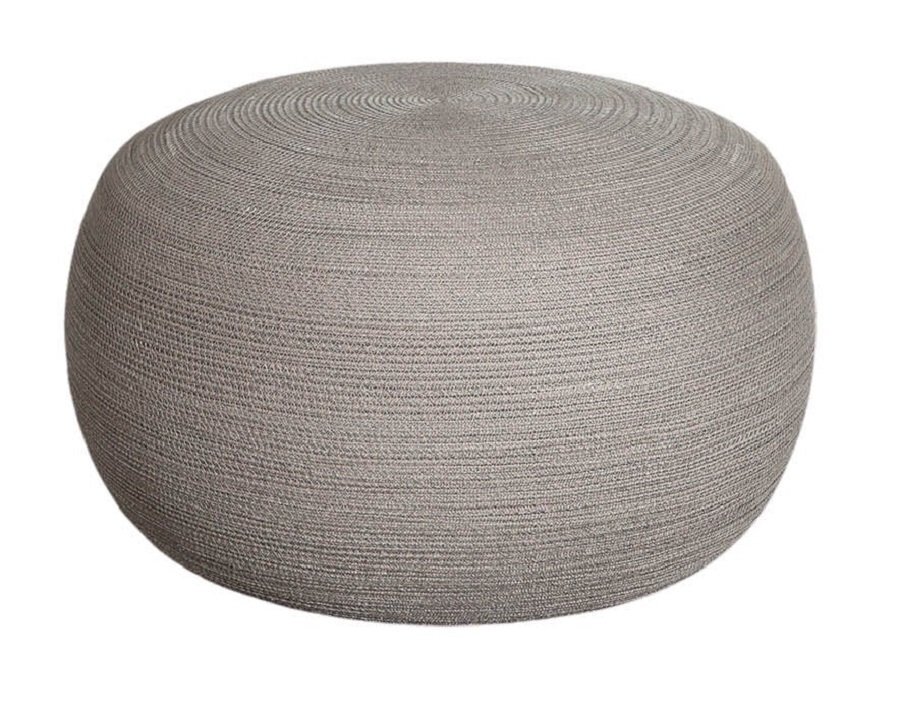 Cane-Line Circle Hocker Gross Rund Soft Rope - Taupe