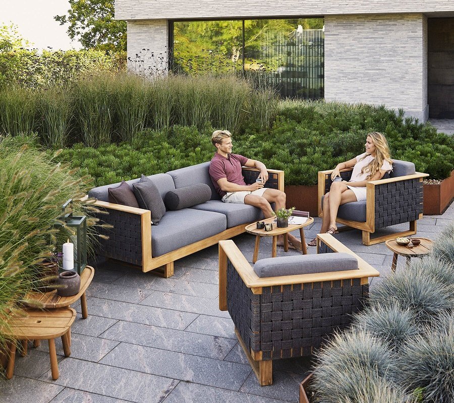 Cane-Line Angle 3-Sitzer Sofa Airtouch Kissen (55010)