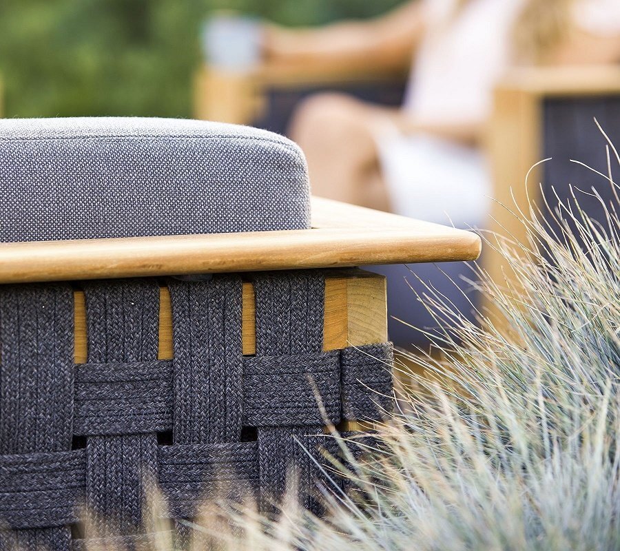 Cane-Line Angle Loungesessel m teak Rahmen