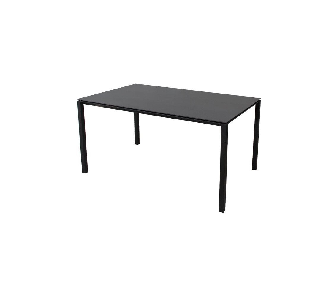 Cane-Line Pure Tisch 150X90 Cm-Aluminium / Lava grey-Ceramic-Nero