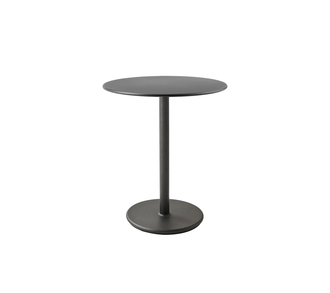 Cane-Line Go Café Gestell Bistrotisch M Dia 60 Cm-Aluminium / Lava grey-Aluminium, Lava grey