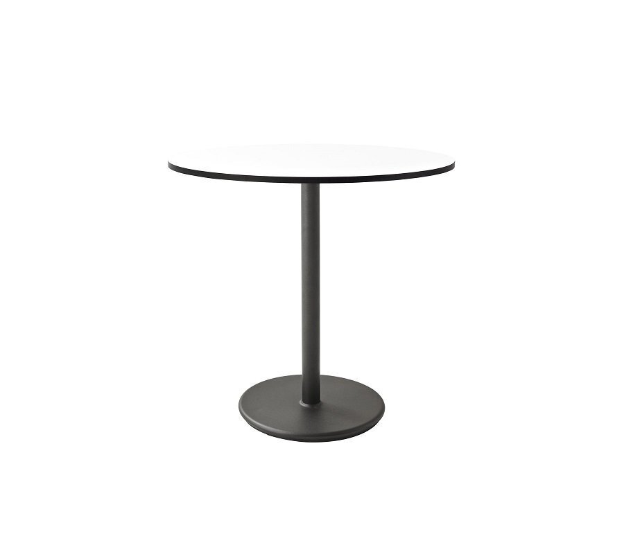 Cane-Line Go Café Gestell Bistrotisch M Dia 75 Cm -  Lava grey,White