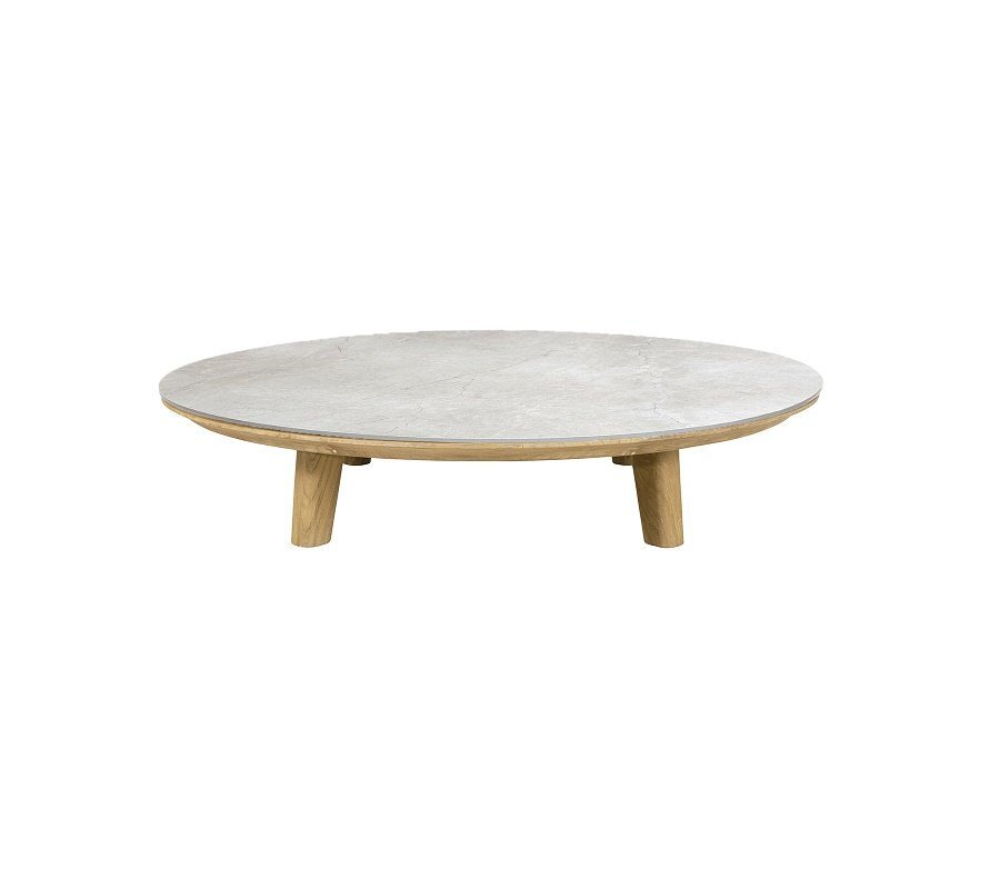 Cane-Line Aspect Coffee Table Base Dia. 144 (50807)-Fossil Ceramic, Grey